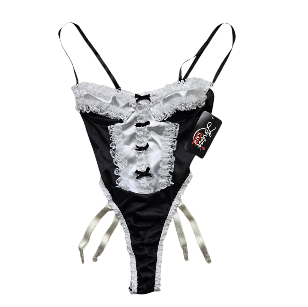 Vintage NWT 90s Lover's Lane French Maid Teddy XS